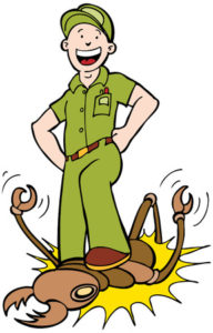 Exterminator for roaches and termites